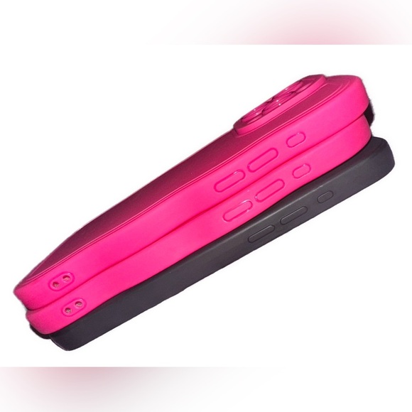 NWOT Stylish Black and Pink iPhone 15 Pro Max Case Set lot of 3 - Picture 4 of 6